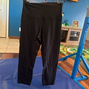 Lululemon Navy High-Waisted Align Crop Leggings